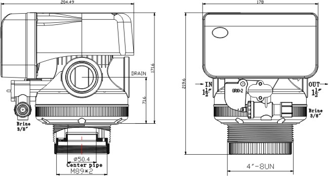 GR10-2 Water dimensions